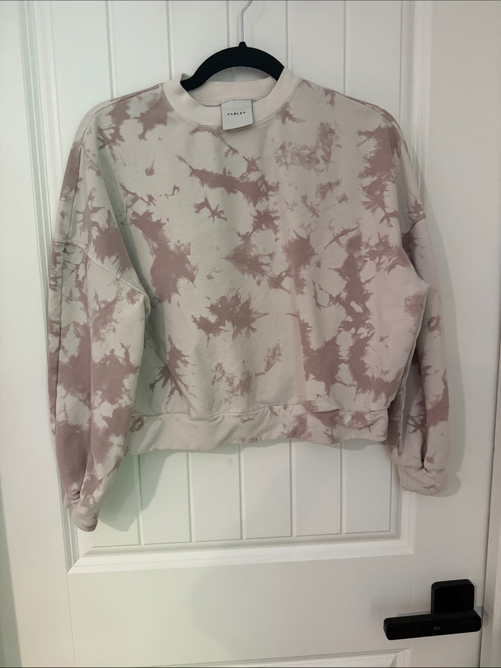 Varley Blush Tie-Dye Cropped Sweatshirt